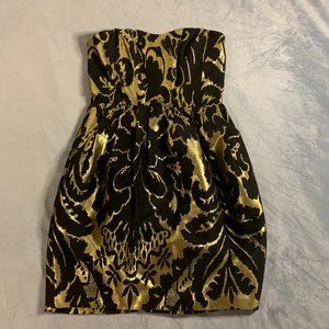 Black and Gold Dress with Pockets | H&M